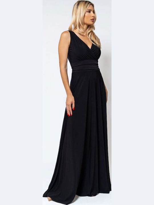 Rochie Maxi De Vară Pentru Nuntă / Botez Neagră