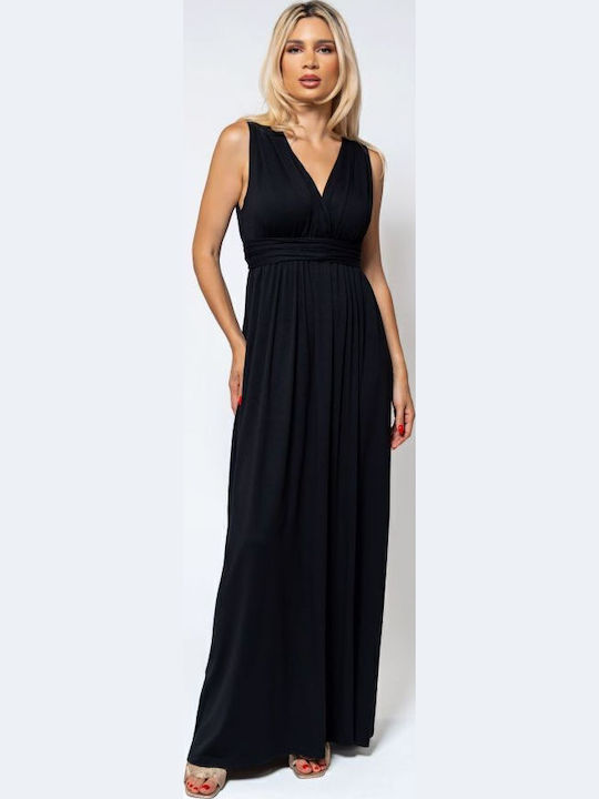 Rochie Maxi De Vară Pentru Nuntă / Botez Neagră