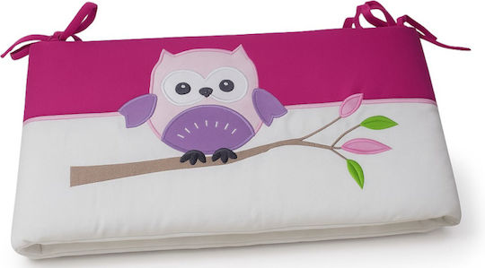 Beboulino Cute Animals Crib Bumpers Classic Inside Pink 25x270cm