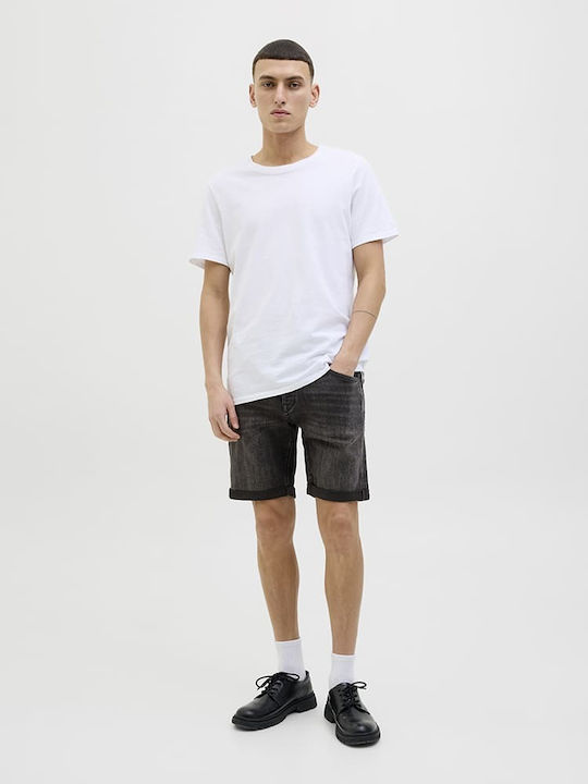 Jack & Jones Ανδρική Βερμούδα Τζιν Μαύρη