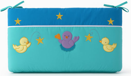 Beboulino Mouse Crib Bumpers Classic Inside Blue 25x270cm
