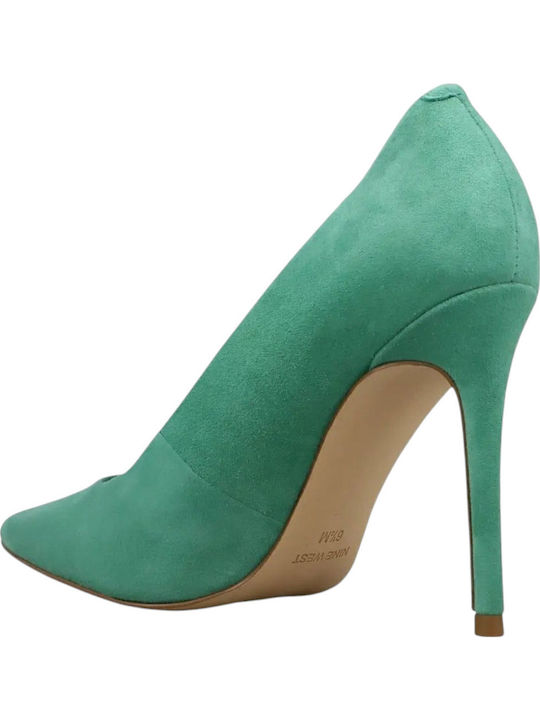 Suede Gold Heels Fresh