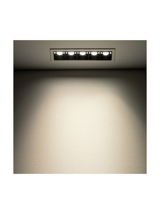 Nowodvorski Einbau Spot mit integriertem LED und Natürliches Weißes Licht Schwarz 1Stück