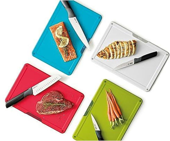 Joseph Joseph Rectangular Plastic Chopping Board Set Multicolour 9pcs