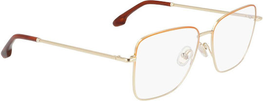 Victoria Beckham Women's Metal Prescription Eyeglass Frame Brown