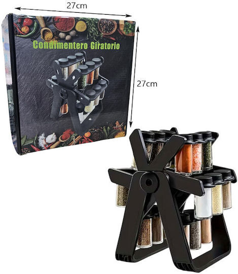 Plastic Tabletop Rotating Spice Rack