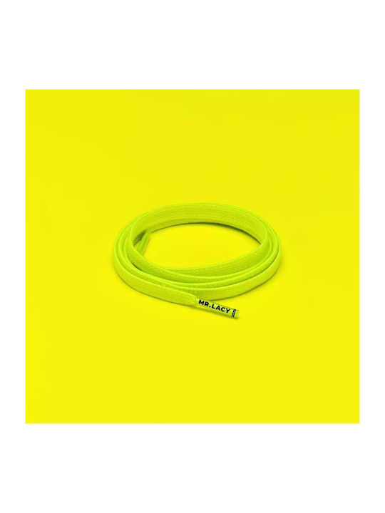 Mr Lacy Flexies 90cm Neon Lime Yellow Unisex Shoelace