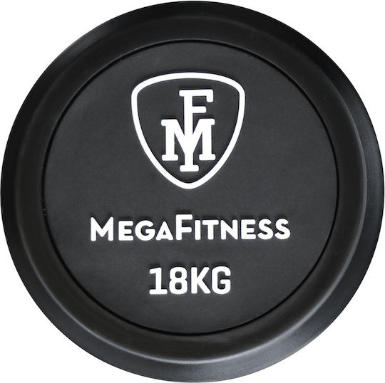 MegaFitness Βαράκι Στρογγυλό Λαστιχένιο 1 x 18kg