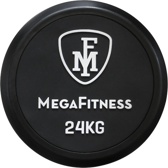 MegaFitness 97320 Βαράκι Στρογγυλό Λαστιχένιο 1 x 24kg