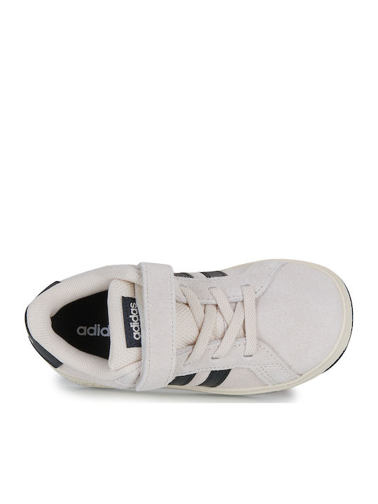Grand Court 00s El I Παιδικά Sneakers με Σκρατς Μπεζ