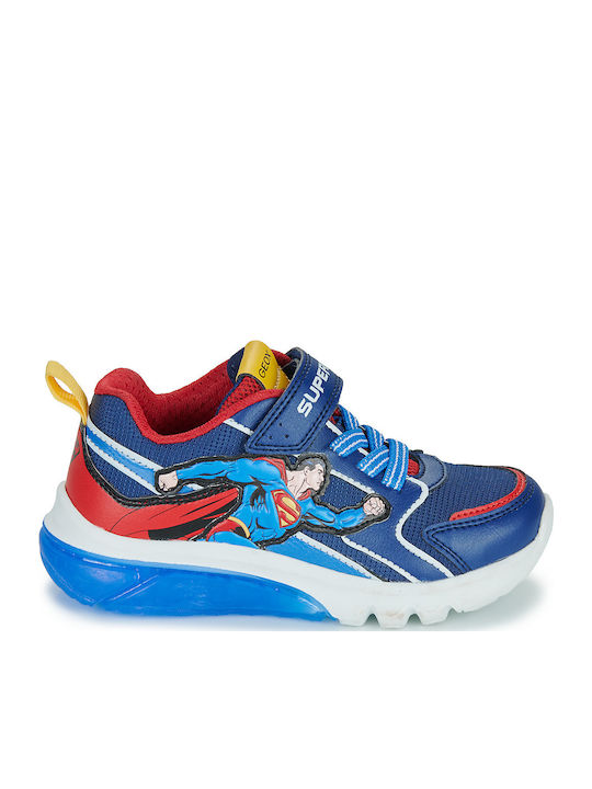 J Ciberdron Παιδικά Sneakers Ανατομικά με Σκρατς Μπλε