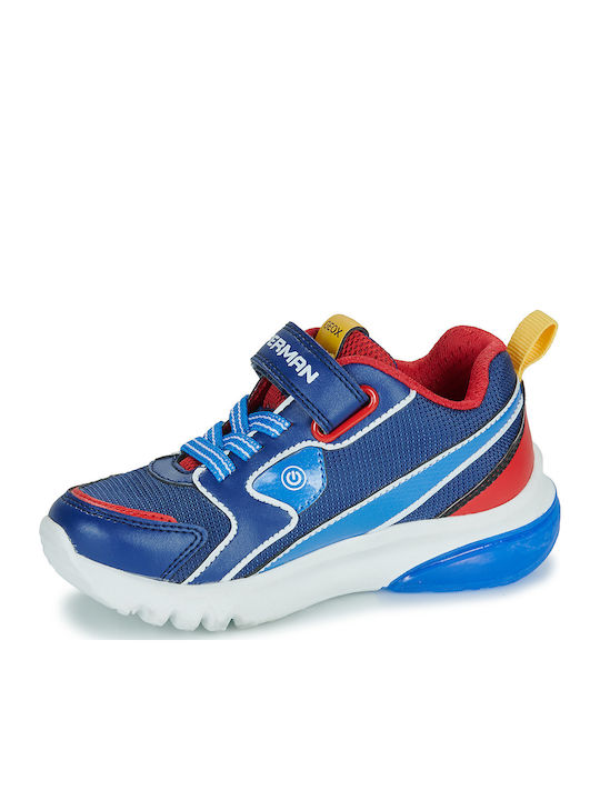 J Ciberdron Παιδικά Sneakers Ανατομικά με Σκρατς Μπλε