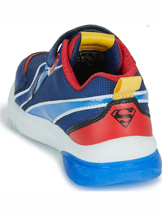 J Ciberdron Παιδικά Sneakers Ανατομικά με Σκρατς Μπλε