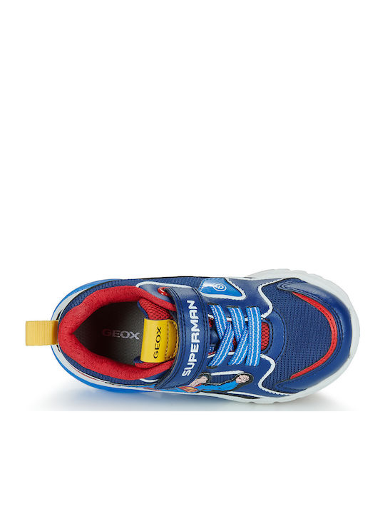 J Ciberdron Παιδικά Sneakers Ανατομικά με Σκρατς Μπλε