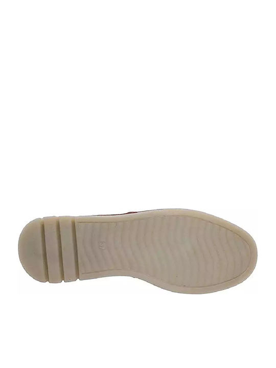 Leder Damen Mokassins in Tabac Braun Farbe