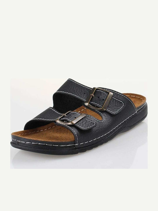 Herrensandalen in Schwarz Farbe