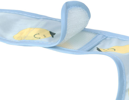Laessig Waterproof Bib Fabric with Hoop & Loop Fastener & Pocket Lemon 2pcs
