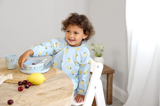 Laessig Αδιάβροχη Ποδιά Υφασμάτινη με Μανίκια Lemon 2τμχ