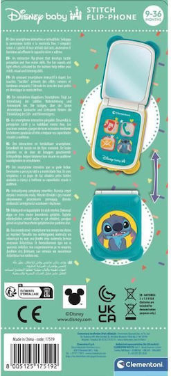 Clementoni Flip Phone Stitch Baby Activity Toy with Lights and Sounds for 9+ Months