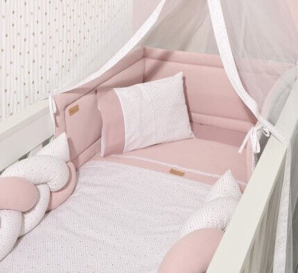 Baby Oliver Set Pentru Patut Roz 2buc piese