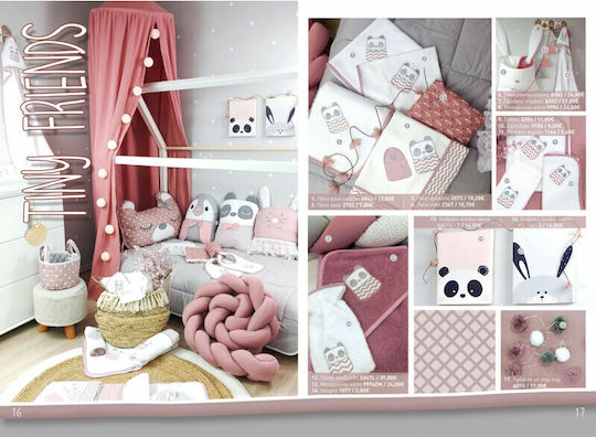 Baby Star Baby Crib Bedding Set Tiny Friends 3pcs Rotten Apple