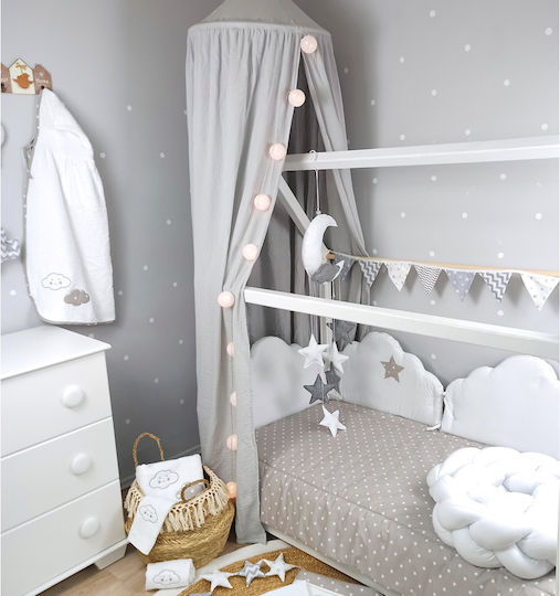 Baby Star Σет За Количка Облак Сив 3бр Baby Star Σет За Количка Облак Сив 3бр