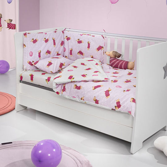 Saint Clair Σετ Κούνιας Fuchsia 3τμχ