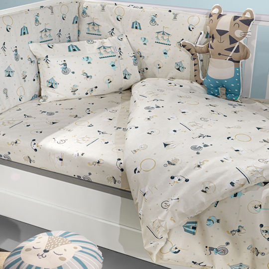 Saint Clair Baby Crib Bedding Set 3pcs Sky