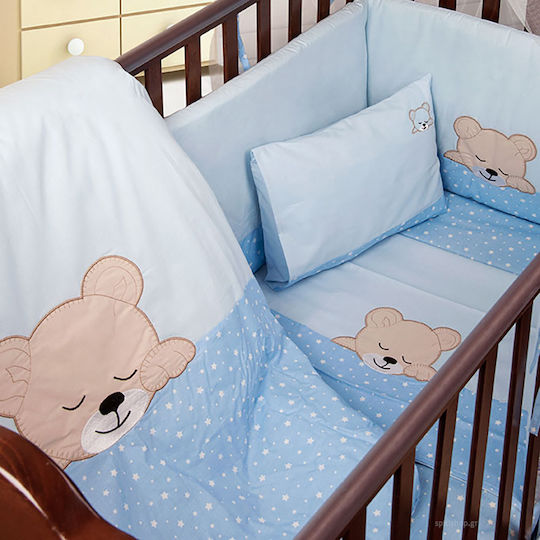 Dimcol Σет За Количка Sleeping Bear Cub 13 Светлосин 3бр