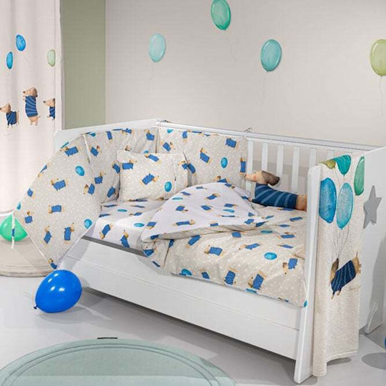 Saint Clair Σετ Κούνιας Pet Blue 3τμχ