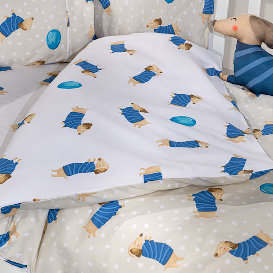 Saint Clair Σετ Κούνιας Pet Blue 3τμχ