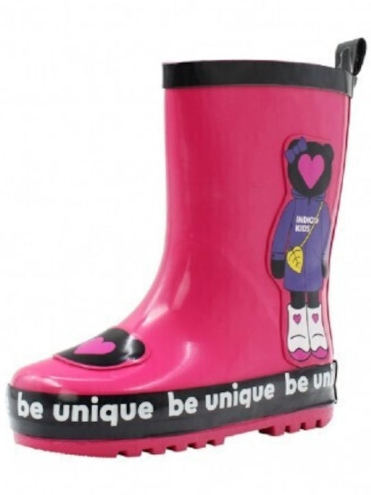 Cizme de cauciuc pentru copii Fuchsia