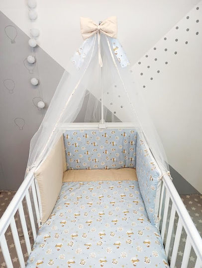 Baby Star Σετ Κούνιας Σιέλ 3τμχ