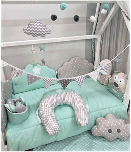 Baby Star Σет За Количка Облаци 7709 Mint 3бр