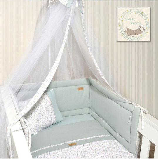 Baby Oliver Baby Crib Bedding Set 2pcs Green