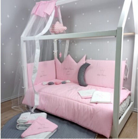 Baby Star Σет За Количка Princess Розов 3бр