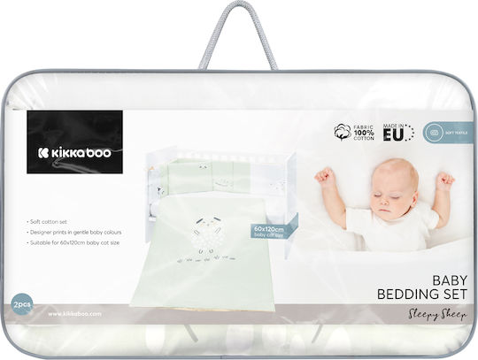 Kikka Boo Σετ Κούνιας Sleepy Sheep Πράσινο 2τμχ