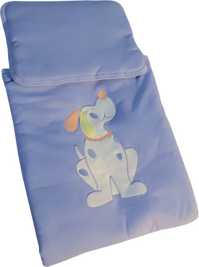 Beboulino Baby Crib Bedding Set 2pcs Blue