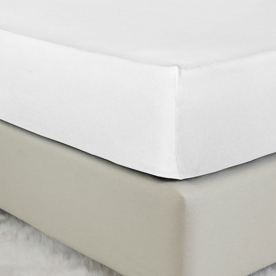 Nima Baby Sheet Crib Cotton Fitted White 70x140cm