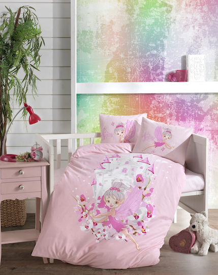 Homeline Baby Sheets Fairy Pink 110x150cm Homeline Baby Sheets Fairy Pink 110x150cm