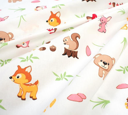 Dimcol Bebe Baby Sheets Set Crib Cotton Multicolored 120x160cm 3pcs