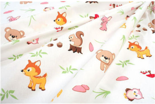 Dimcol Bebe Baby Sheets Set Crib Cotton Multicolored 120x160cm 3pcs