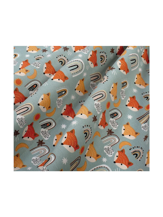 Dimcol Bebe Fox Baby Sheets Set Crib Cotton Multicolored 120x160cm 3pcs