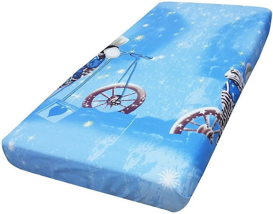 Beboulino Fitted Dreams Blue 60x120cm