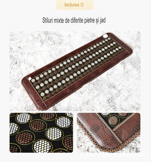 Covoraș de masaj pentru gât, spate, picioare & corp cu căldură infraroșie Alb