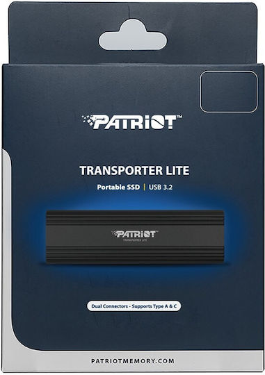 Patriot Transporter Lite USB 3.2 / USB-C Εξωτερικός SSD 2TB 2.5" Μαύρο