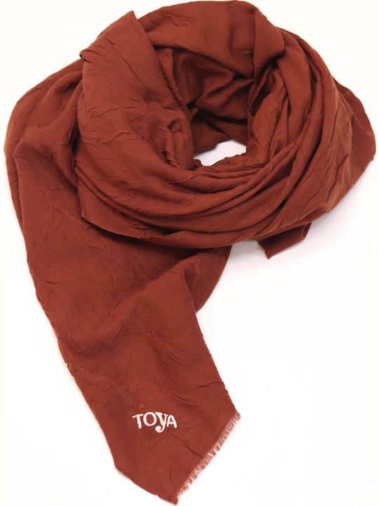 Toya Damen Schal Braun