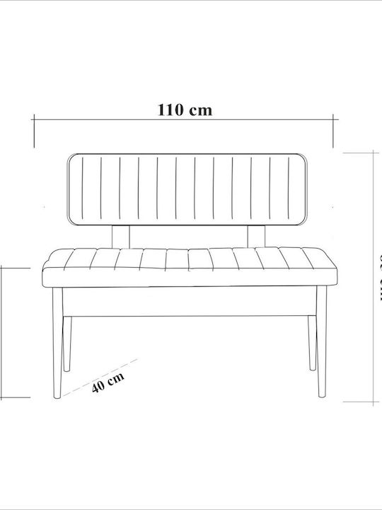 Esszimmer Vina Erweiterbar 5Stück 165(+)x80cm
