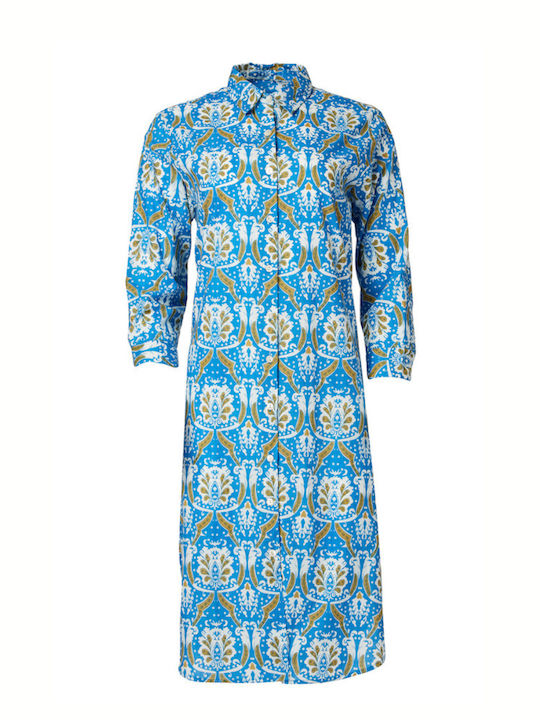 Achilleas Accessories Damen Kaftan Strand Blau