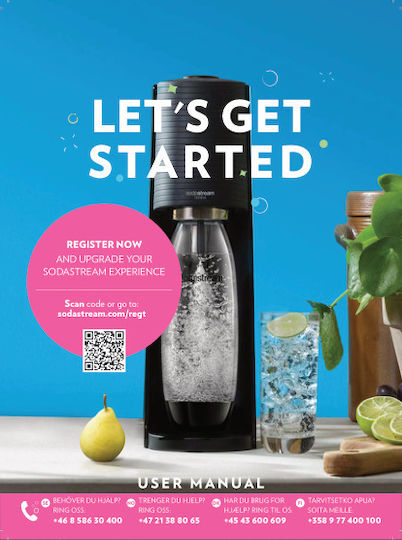Sodastream Terra Σετ Παρασκευής Σόδας 5τμχ Μαύρο